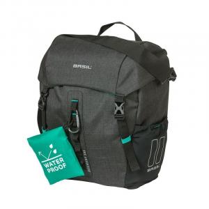 Dvoj braa na zadn nosi bicykla Basil DISCOVERY 365D SINGLE BAG M  ierna melange