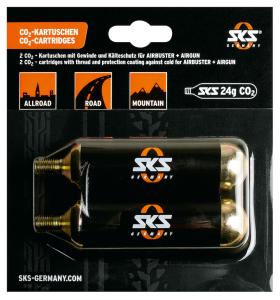 CO2 bombika SKS Co2 24G Cartridge Set Of 2 Pcs For Airbuster, Threaded 2024