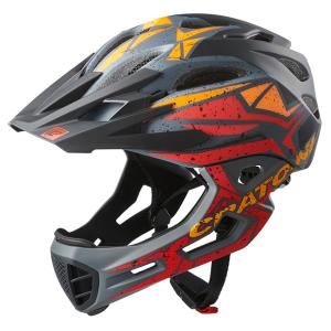 Prilba CRATONI C-MANIAC Pro - black-red-orange matt 2020, L-XL (59-62cm)