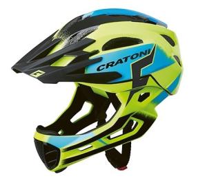 Prilba CRATONI C-MANIAC Pro - yellow-blue glossy 2020, L-XL (58-61cm)