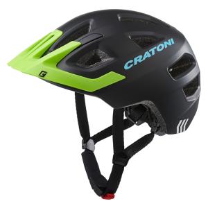 Detsk prilba CRATONI Maxster Pro Black/Lime Matt - S/M (51-56cm) 2021