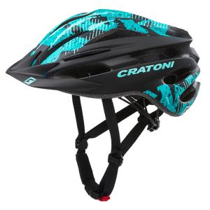 Prilba CRATONI PACER - black-turquoise matt 2020, S-M (54-58cm)