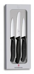 Sada nožov Victorinox SwissClassic 6.7113.3G 3-dielna v darčekovej krabičke čierne