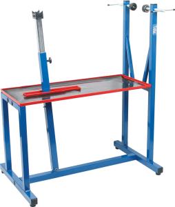 CYCLUS CYCLUS TOOLS workshop repair stand incl. plastic axle support adapters (A,B,C,D)