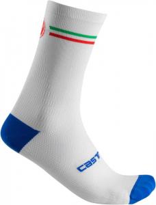 Cyklistické ponožky, Castelli 20119 ITALIA 20, 001 – biela, SM
