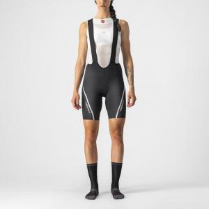 Dmske nohavice Castelli 22050 VELOCISSIMA 3 010 ierna/strieborn -S
