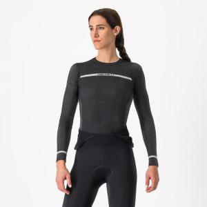 Castelli 24555 MERINO SEAMLESS W 010 �ierna -LX