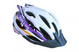 Prilba Kellys DYNAMIC white-alpine purple M/L