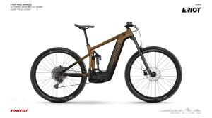 GHOST E-Riot Trail AL 150/140 Advanced B750 Black/Gold - XL (186-196cm) 2023