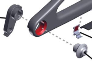 GHOST Matka p�tky prehadzova�ky  / Jovial  hanger mount Lector, Nirvana