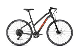 GHOST Square Cross Essential Ladies Dark Silver/Midnight Black/Lava Orange 2021 M 165-180