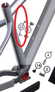 GHOST Skrutka / Screw M6 x 16 mm HEX 4