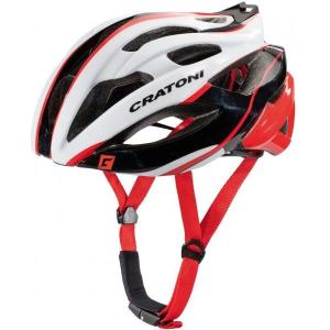 CRATONI Prilba CRATONI C-Bolt White/Black/Red Glossy - S/M (53-56cm) 2020