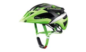 CRATONI Prilba CRATONI C-Hawk Green/Black/Silver Rubber - S/M (53-56cm) 2020