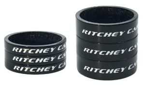 Hlavov� slo�en� RITCHEY Spacers Wcs Carbon Black Ud Glossy 1-1/8 3X5mm + 3X10mm -