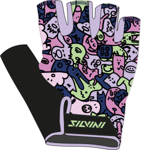 Silvini Detsk� cyklistick� rukavice Locri CA2425 blush/green 11-12