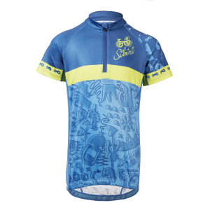 Silvini cyklo dres Scrivia CD1434 blue/lime 134-140