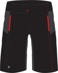 Silvini pánske vodeodolné kraťasy Orco MP1107 black/red 3XL