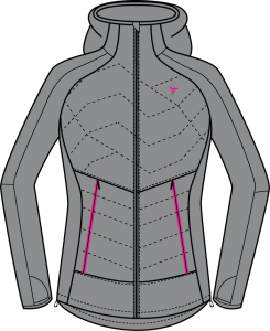 Silvini primaloft mikina Divera WJ1311 cloud M