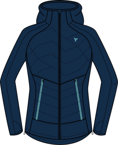 Silvini primaloft mikina Divera WJ1311 navy L