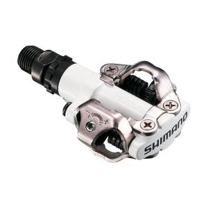 Pedle Shimano M520 SPD MTB biele bez odrazky+zarky SM-SH51