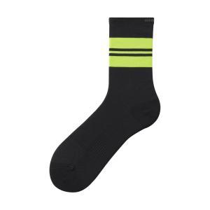 SHIMANO Ponožky ORIGINAL TALL čierne/žltý pásik /Vel:L-XL (45-48)