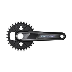 SHIMANO Stred Deore M6100 175mm 30z. 12-k. ierny dvojdielny bez losk