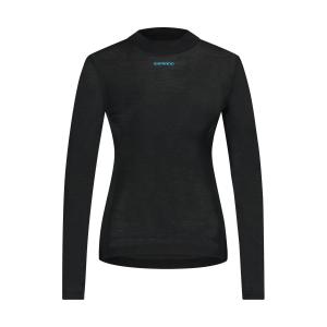 SHIMANO Tri�ko d�mske VERTEX PRIMA LONG BASE LAYER �ierne /Vel:S