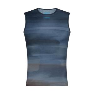 SHIMANO Tri�ko VERTEX PRIMA SL BASE LAYER PRINTED aurora modr� /Vel:L