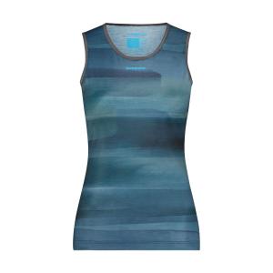 SHIMANO Tri�ko d�mske VERTEX PRIMA SL BASE LAYER PRINTED aurora zelen� /Vel:M