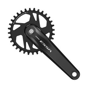 SHIMANO Stred ESSA FC-U2000 175mm 32z. 7/8-k. ierny na tvorhran bez losk