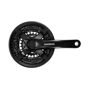 SHIMANO Stred TY501 170mm 42/34/24z. 6/7/8-k. ierny s krytom
