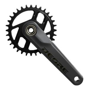 SHIMANO Stred Deore FC-M6200 175mm 32z. 12-k. �ierny dvojdielny bez lo��sk