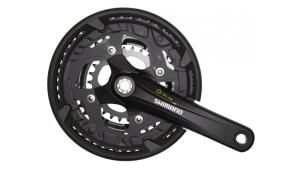 K�uky SHIMANO Alivio FC-T4010-T Black 3x9 48/36/26z s krytom 170mm