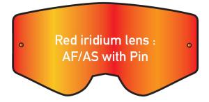KENNY TRACK/TRACK+ Iridium red lens