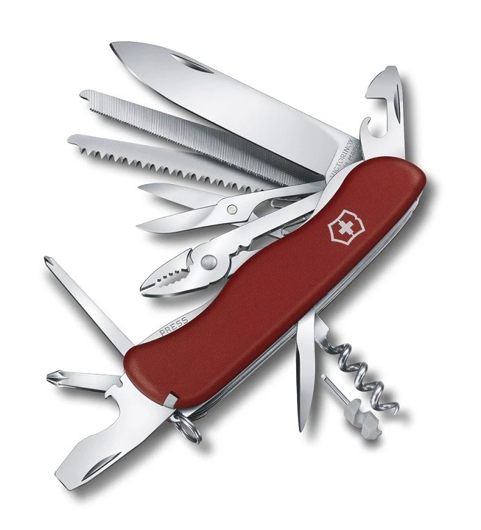 N vreckov Victorinox 0.8564 WORKCHAMP s poistkou, erven
