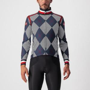 Pnska bunda Castelli 21546 PERFETTO RoS Limited edition 401 modr/biela pro/erven -L