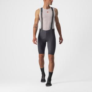 Pnske krtke nohavice strakmi Castelli 22000 FREE AERO RC 030 tmav ed -L