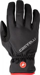 Pánske zimné cyklistické rukavice Castelli 21523 ENTRATA THERMAL 010 čierna -XL