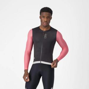 Castelli CORRETTO LS 010 �ierna/Giro ru�ov�/Strieborn� mesa�n� -M