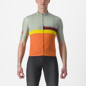 Castelli 22017 A BLOCCO 346 zelen/bordov/mango -XXL