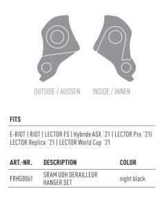 Patka r�mu GHOST / LAPIERRE (0D100126) Sram UDH