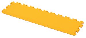 CYCLUS PVC end strip for workshop floor tiles | 50x13.5x0.7 cm | yellow | 1 pcs
