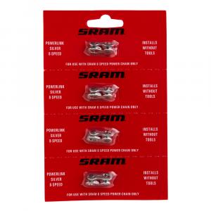 Spojka SRAM PowerLink Silver, 8 rychl., strieborn, balenie 1ks