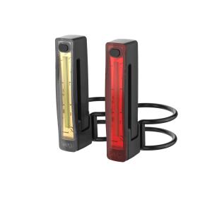 Sada svetiel KNOG PLUS Twinpack predn+zadn 2019 ierne