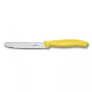Nož na paradajky Victorinox 6.7836.L118 SwissClassic zúbkové ostrie 11cm žltý